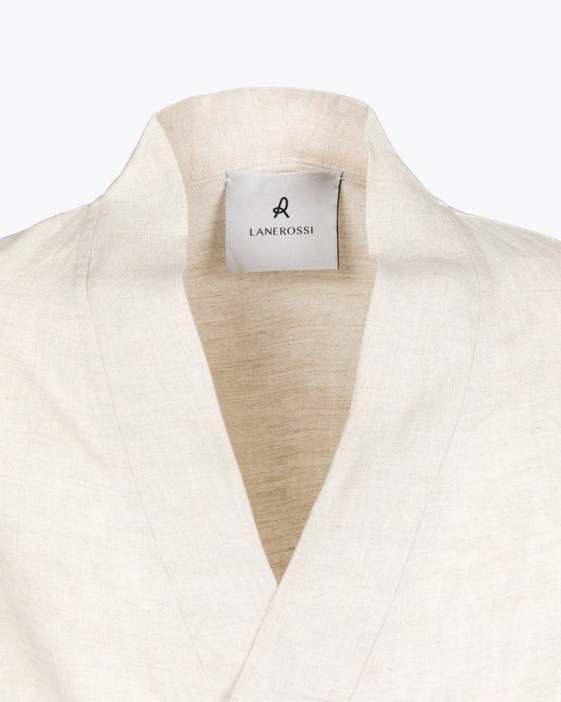 Lanerossi Kimono Vestaglia In Lino