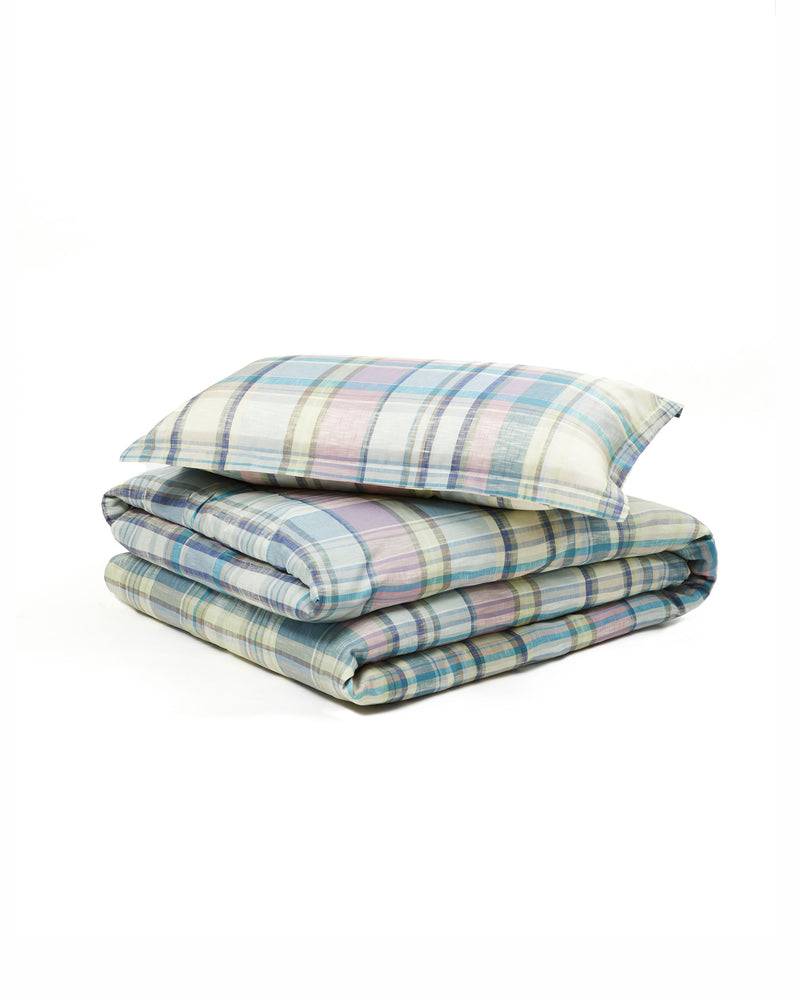 Lanerossi Madras Set Lenzuola In Raso Di Cotone