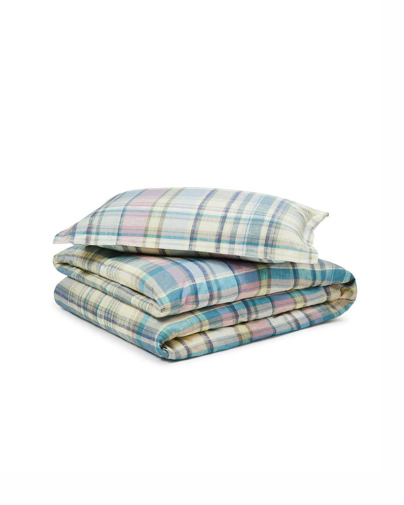 Lanerossi Madras set lenzuola in raso di cotone