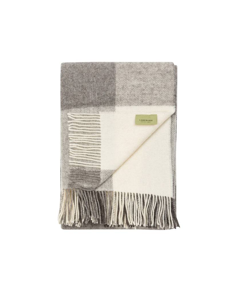 Lanerossi Natural Check Plaid In Pura Lana Vergine