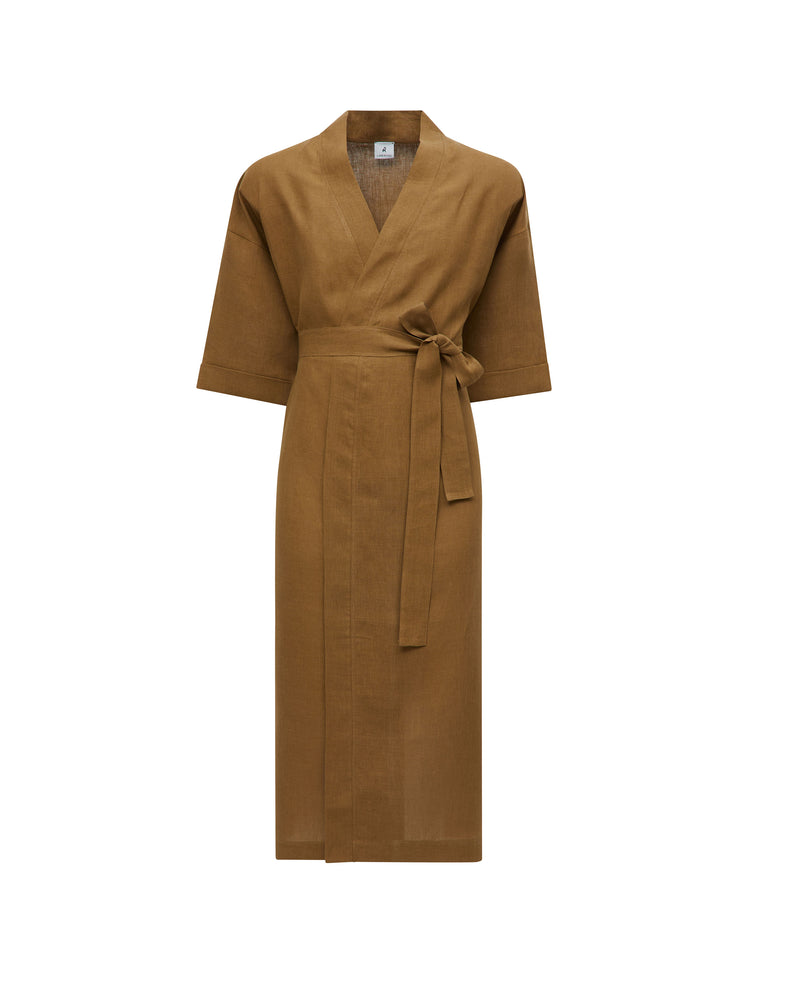 Lanerossi Oita Kimono Vestaglia In Lino