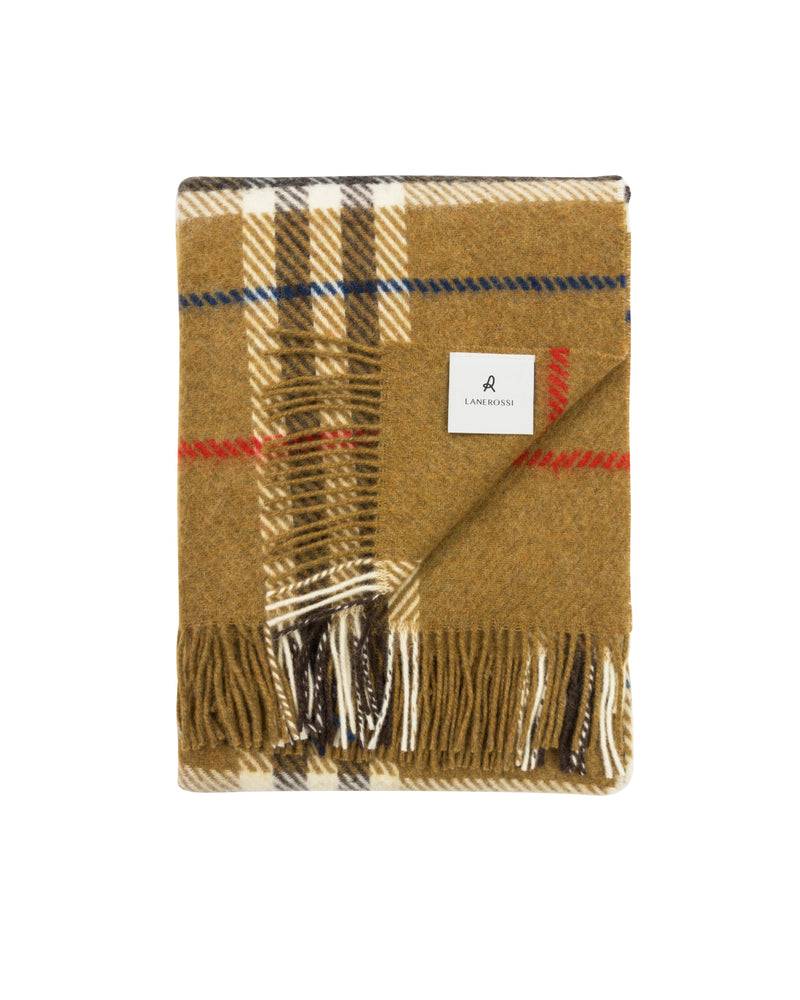 Lanerossi Rossi Check Plaid In Pura Lana