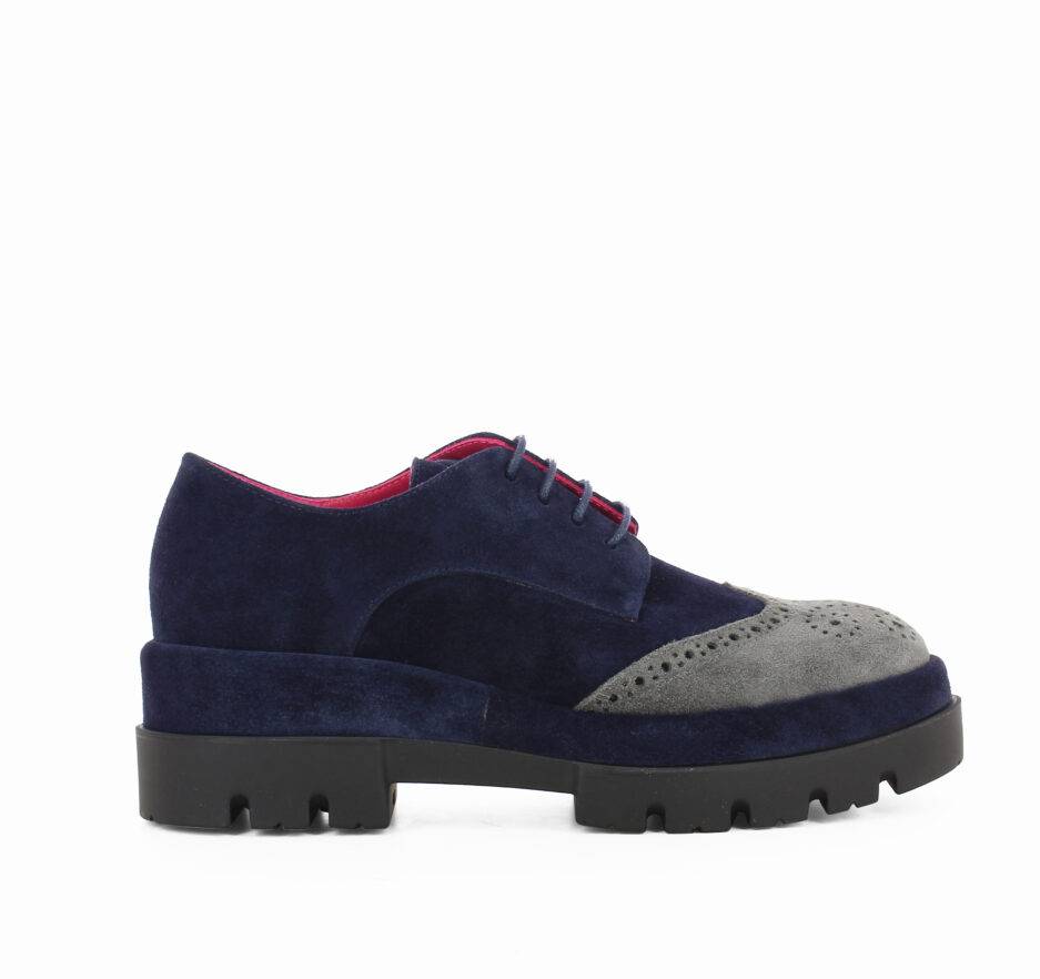 Le Babe ALLACCIATE IN SCAMOSCIATO BLU