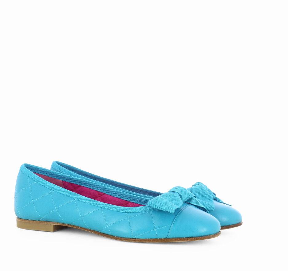 Le Babe BALLERINE IN NAPPA TURCHESE