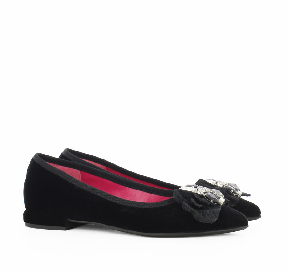Le Babe BALLERINE IN VELLUTO NERO