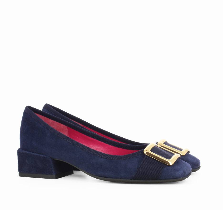 Le Babe BALLERINE IN VELOUR BLU