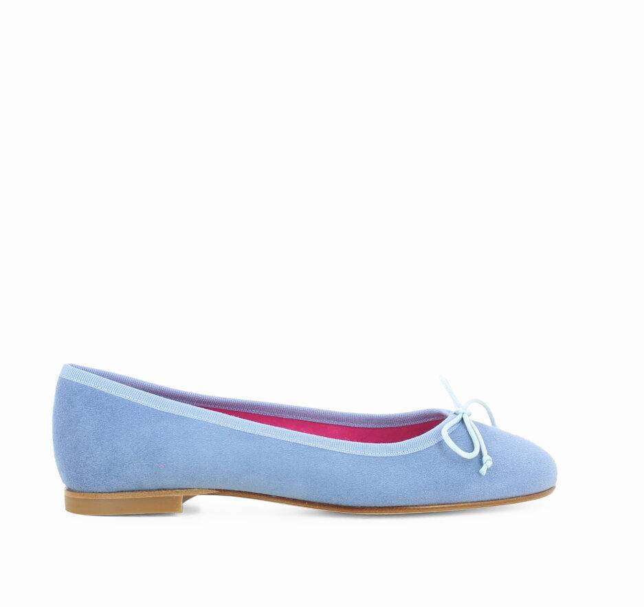 Le Babe BALLERINE IN VELOUR CIELO
