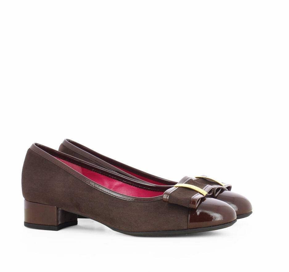 Le Babe BALLERINE IN VELOUR TESTA DI MORO