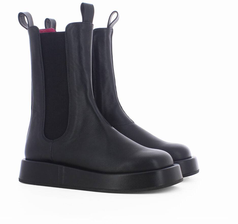 Le Babe BOOTS IN NAPPA NERA