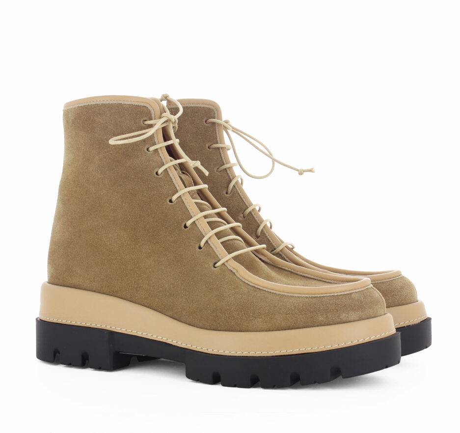 Le Babe BOOTS IN SCAMOSCIATO ACERO