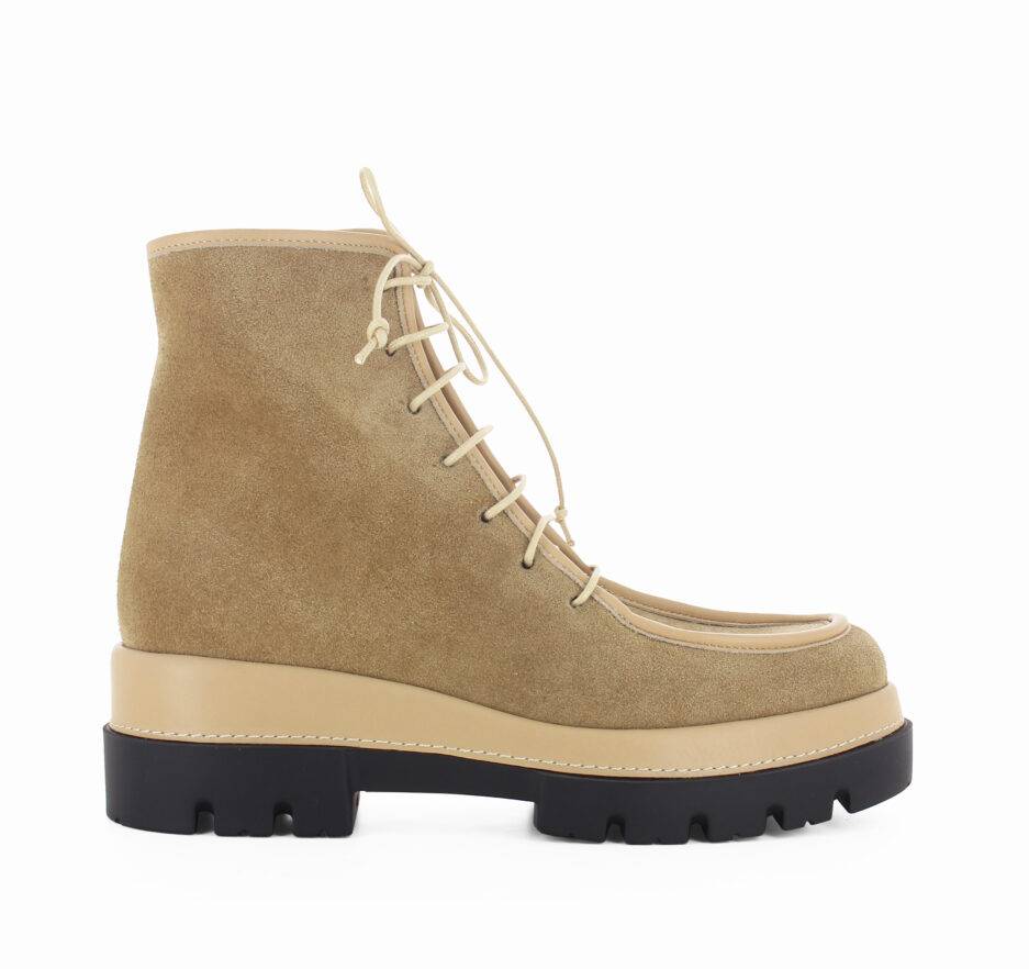 Le Babe BOOTS IN SCAMOSCIATO ACERO