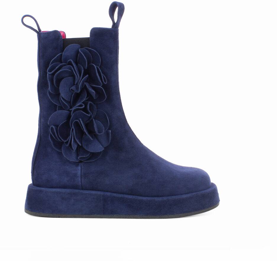 Le Babe BOOTS IN VELOUR BLU