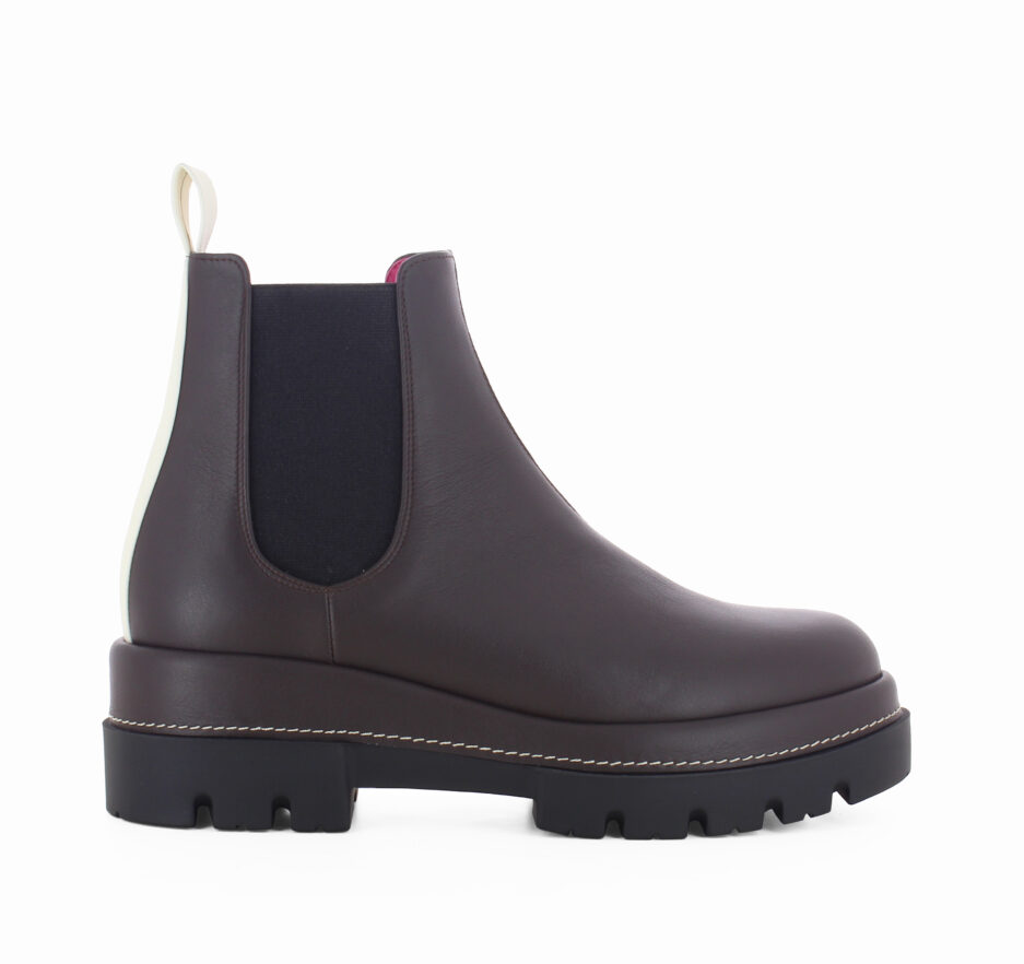 Le Babe BOOTS IN VITELLO TESTA DI MORO