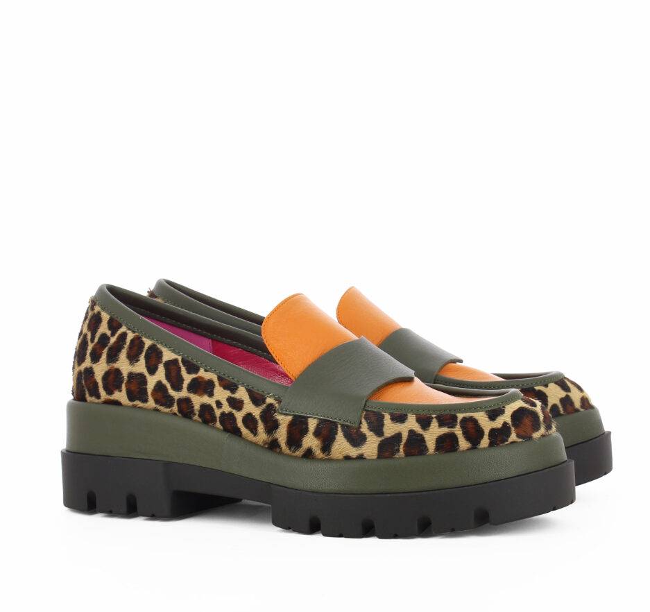 Le Babe MOCASSINI IN CAVALLINO LEO