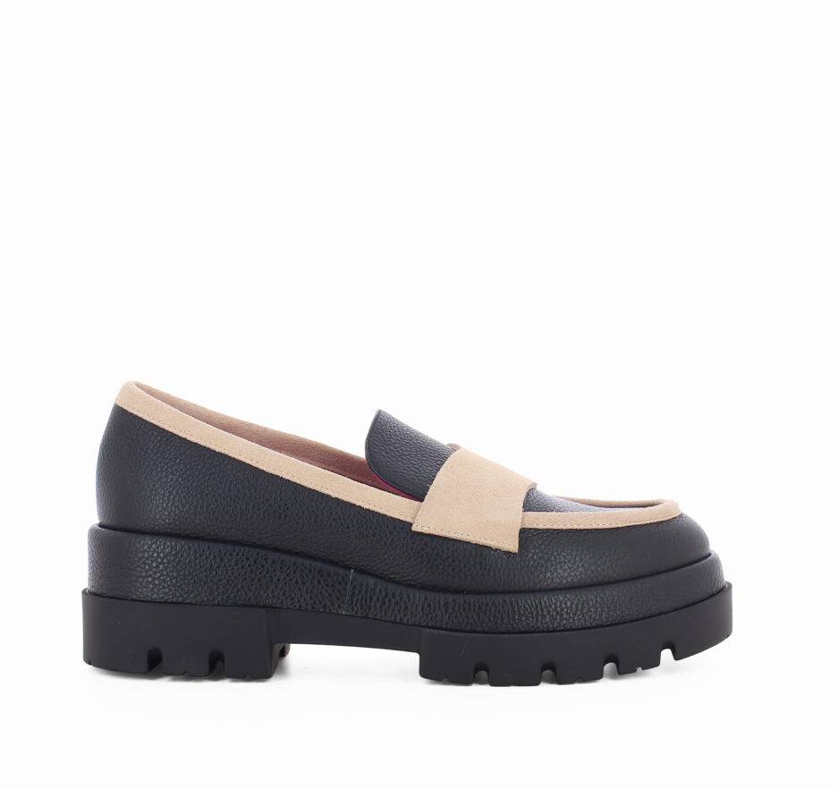 Le Babe MOCASSINI IN DOLLARINO NERO