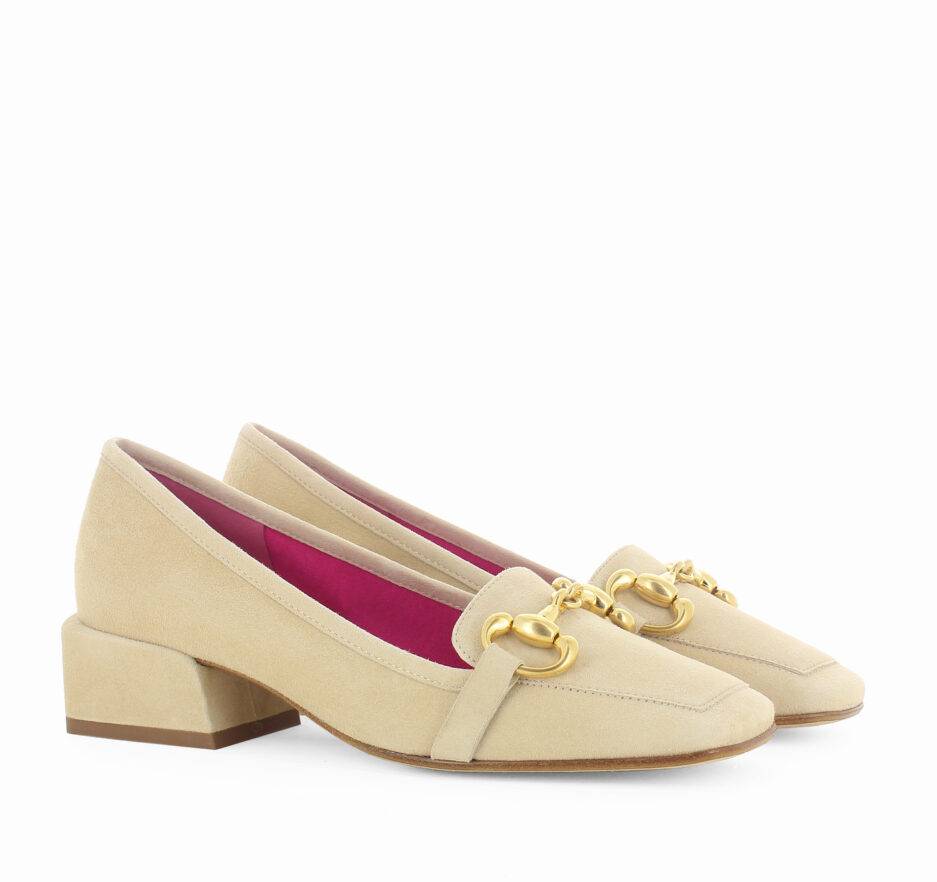 Le Babe MOCASSINI IN VELOUR NUT