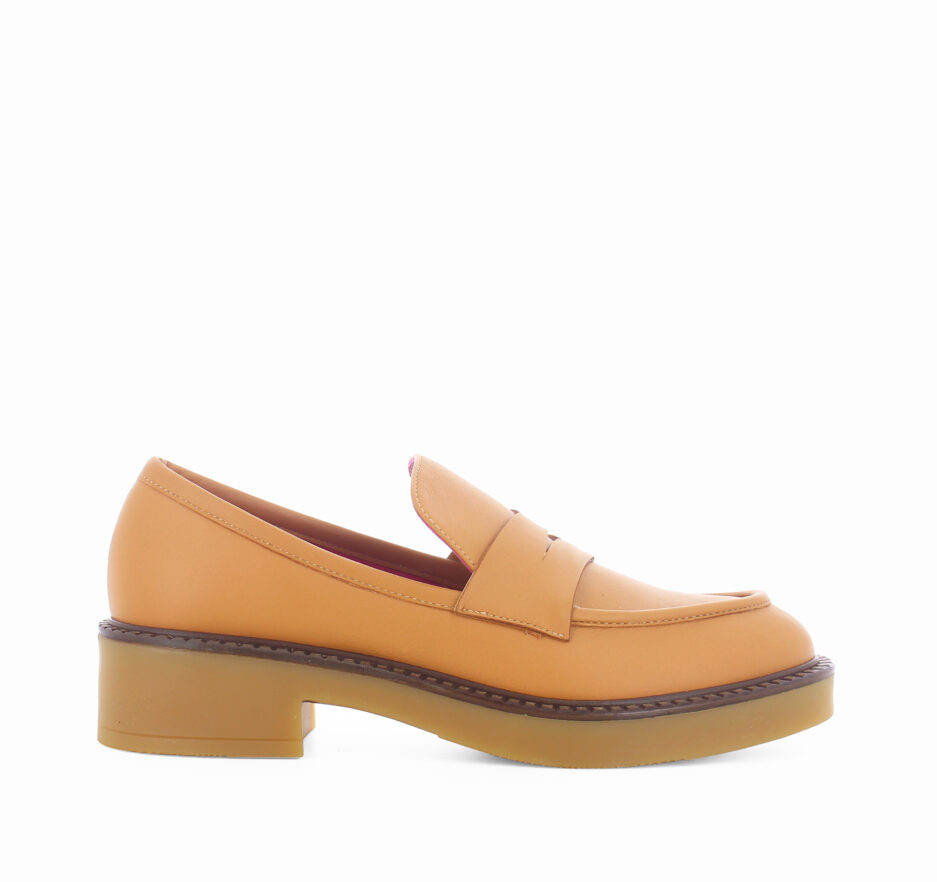 Le Babe MOCASSINI IN VITELLO COGNAC