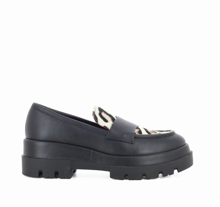 Le Babe MOCASSINI IN VITELLO NERO