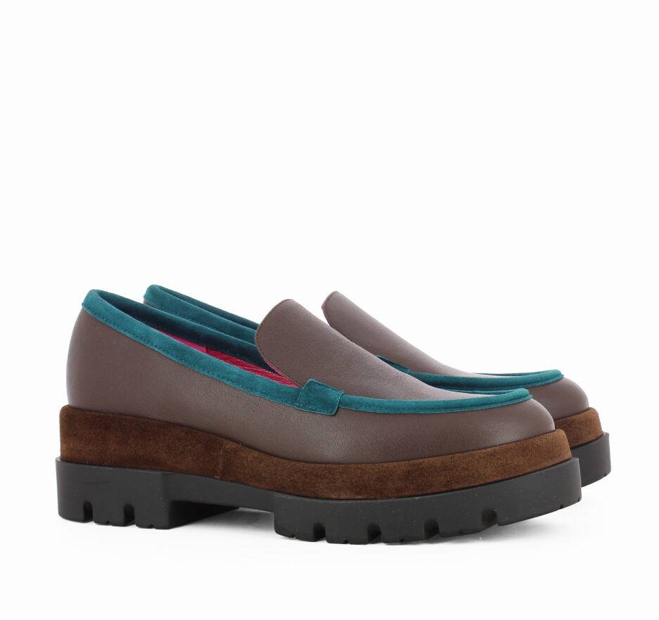 Le Babe MOCASSINI IN VITELLO TESTA DI MORO