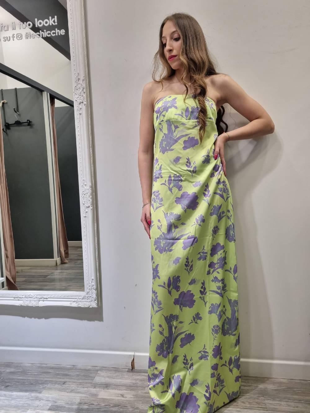 Le Chicche Abito Lime E Viola