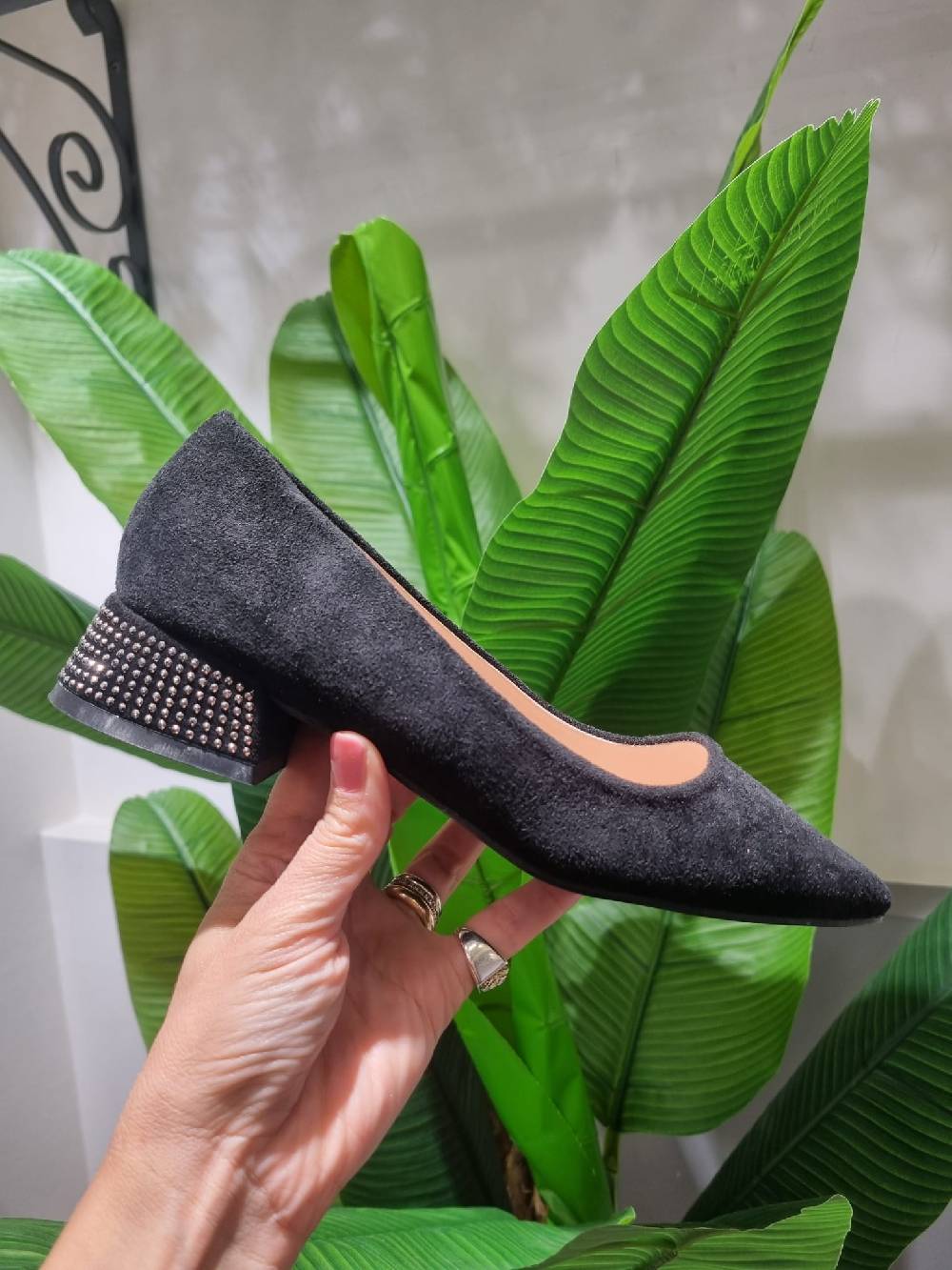 Le Chicche Ballerina Tacco Borchiato