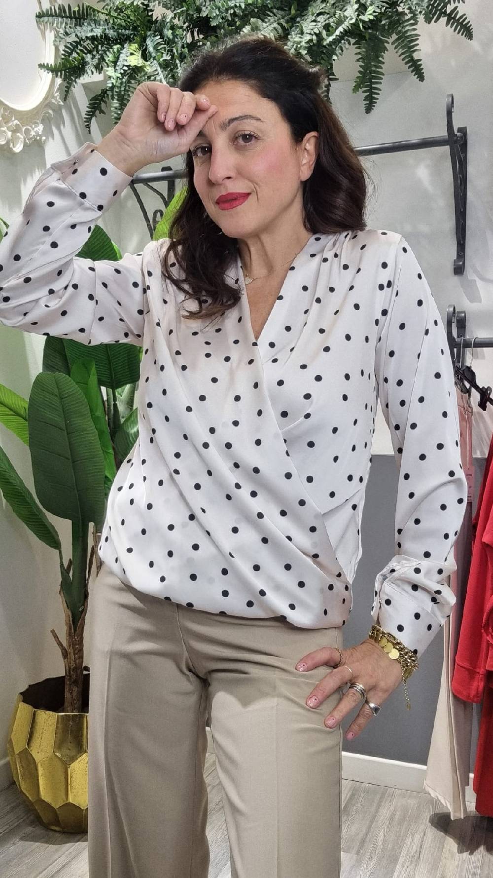 Le Chicche Blusa Incrocio Fantasia