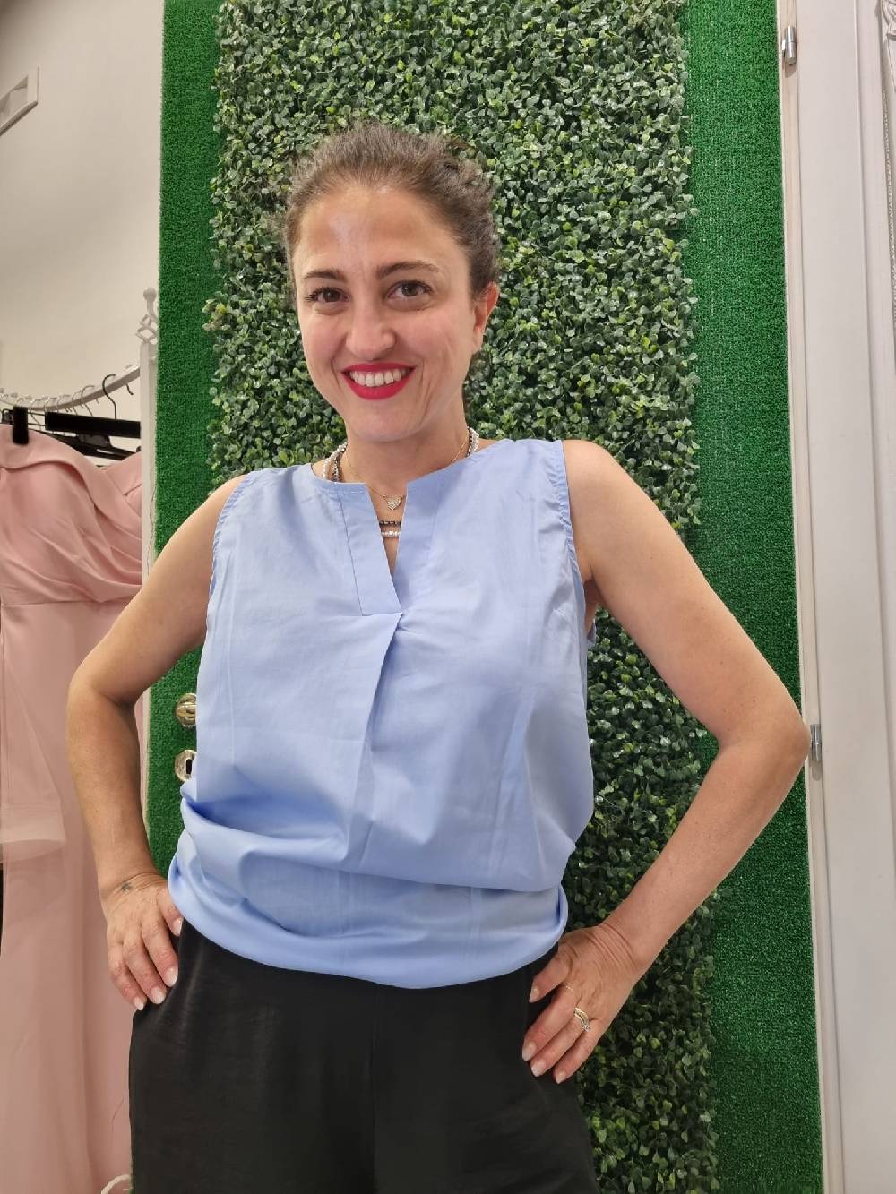 Le Chicche Blusa Smanicata Cotone