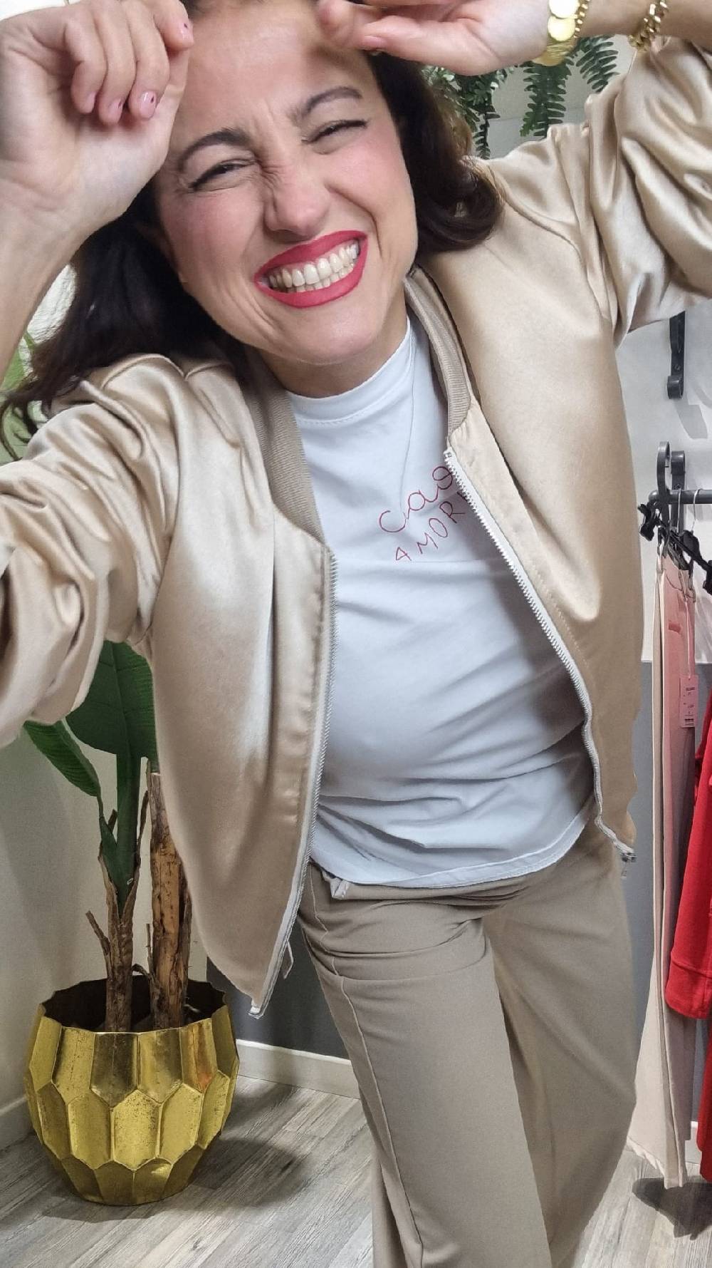 Le Chicche Bomber Rosa Satinato