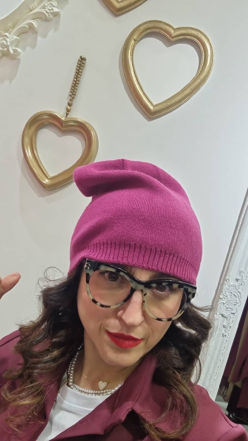 Le Chicche Cappello Cuffia Peonia