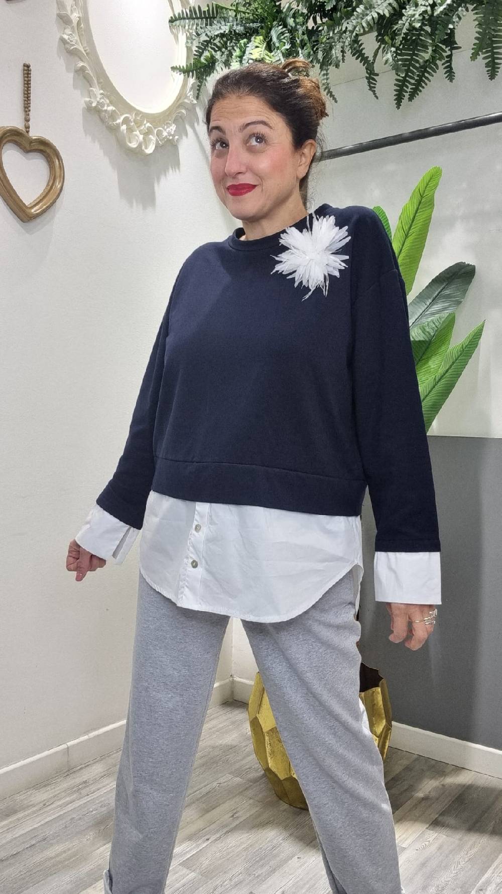 Le Chicche Felpa Inserto Camicia 108