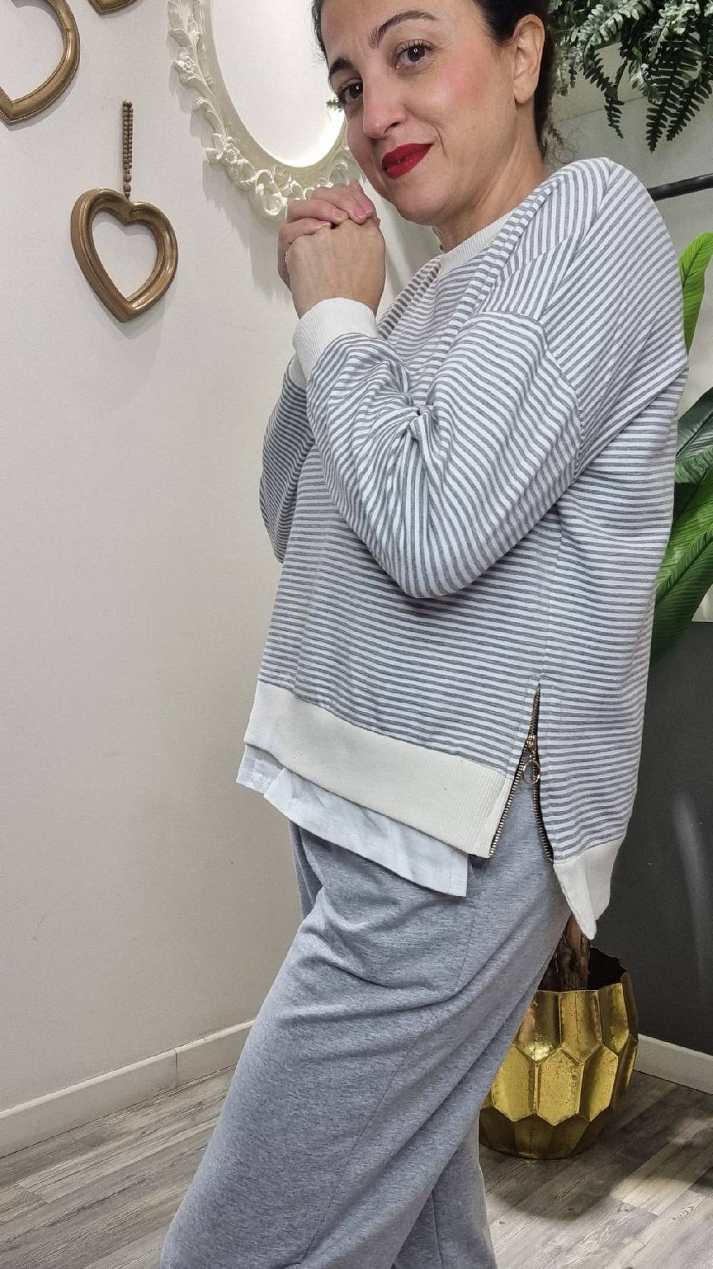 Le Chicche Felpa Mille Righe