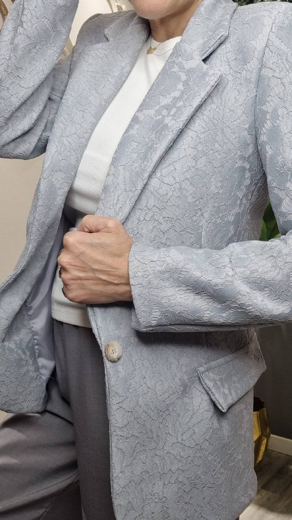 Le Chicche Giacca Neoprene Pizzo