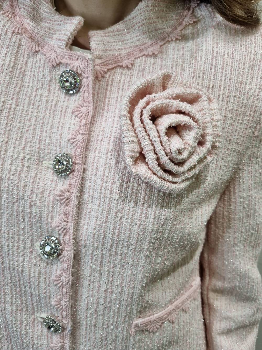 Le Chicche Giacca Tweed Pink