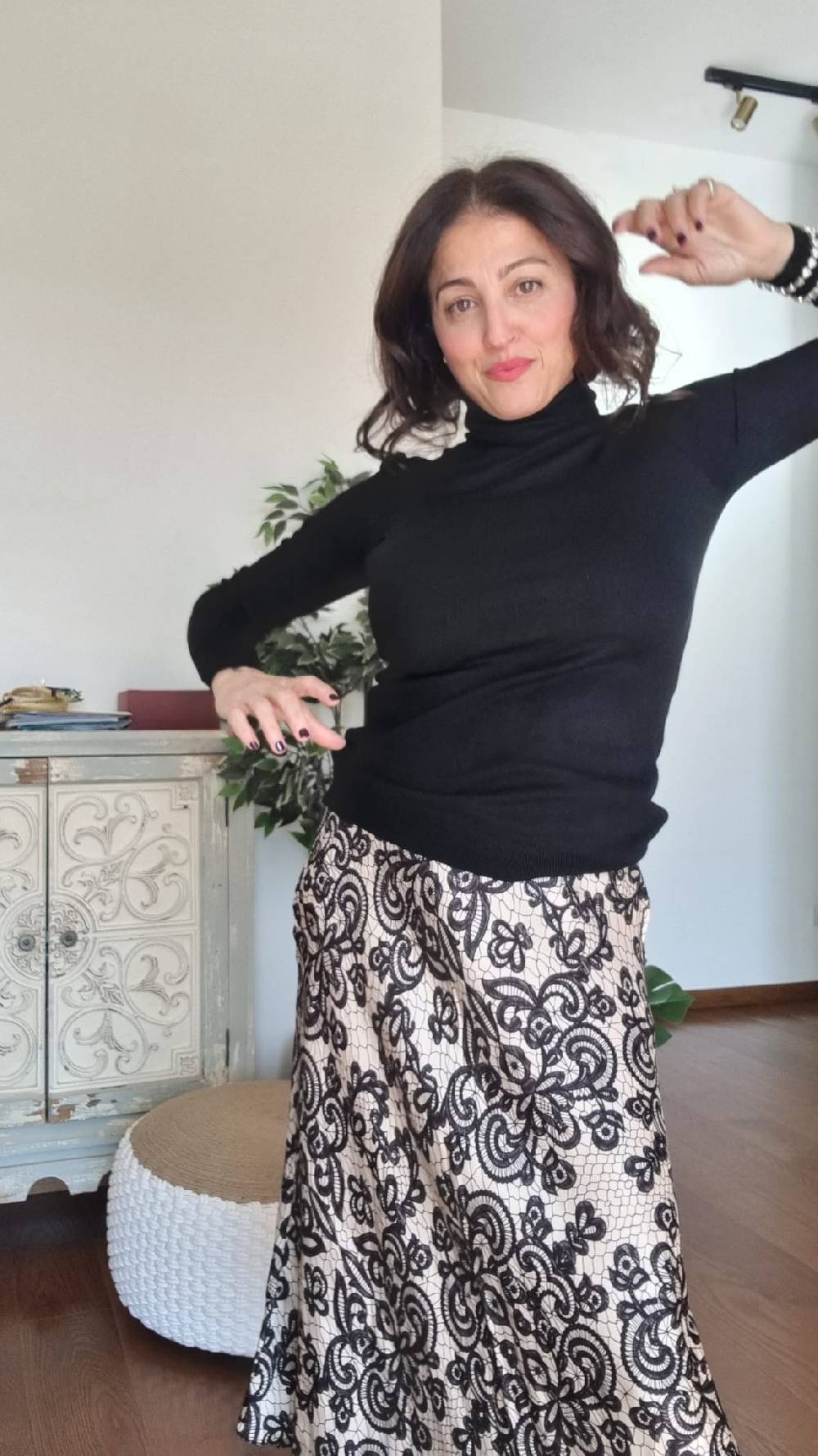 Le Chicche Gonna Stampata Macramè