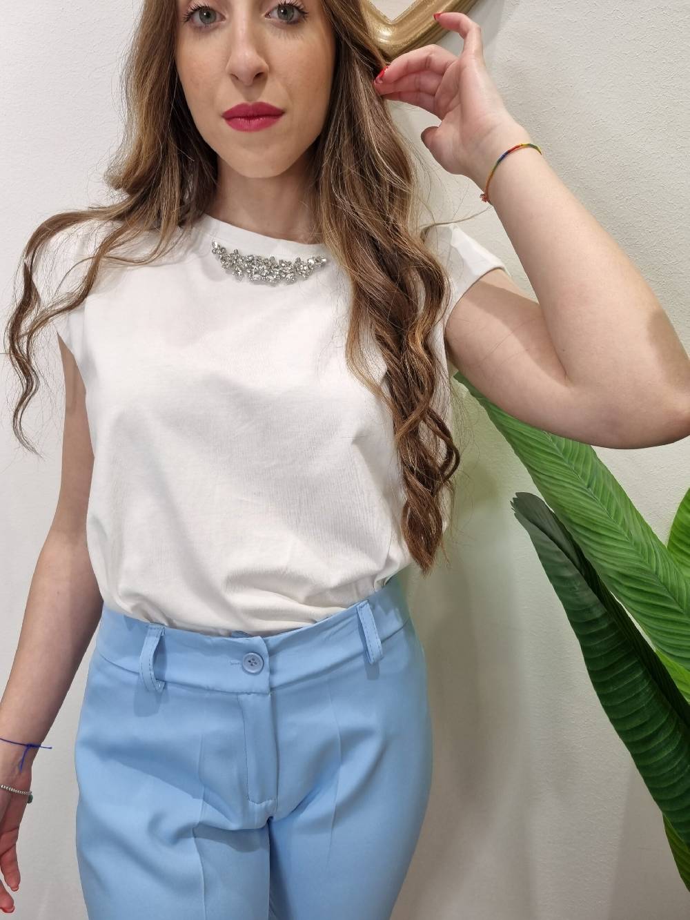 Le Chicche Pantalone Azzurro Cielo