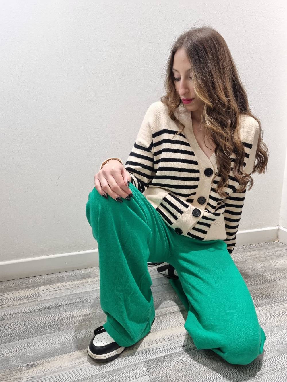 Le Chicche Pantalone Maglina Verde