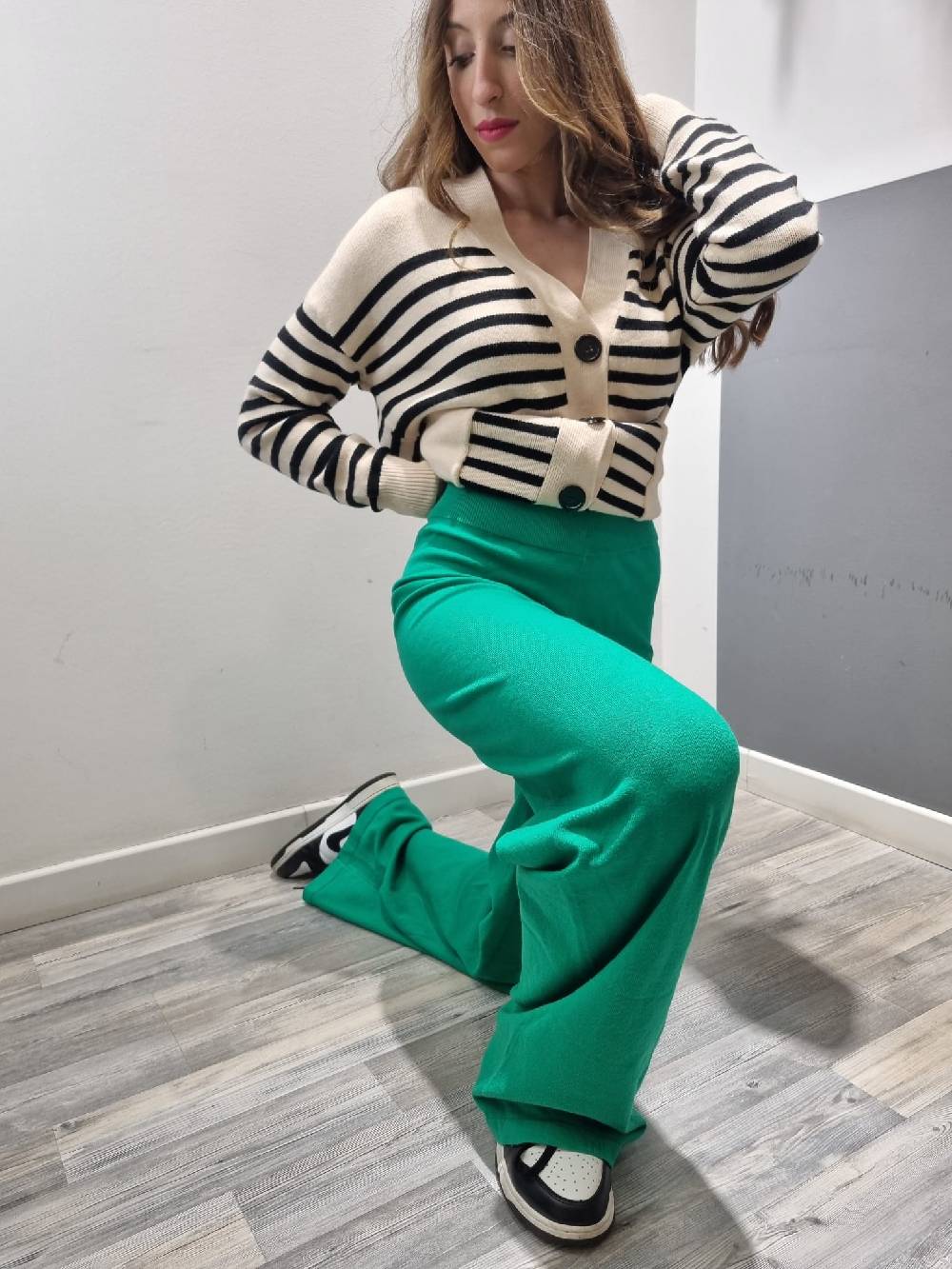 Le Chicche Pantalone Maglina Verde
