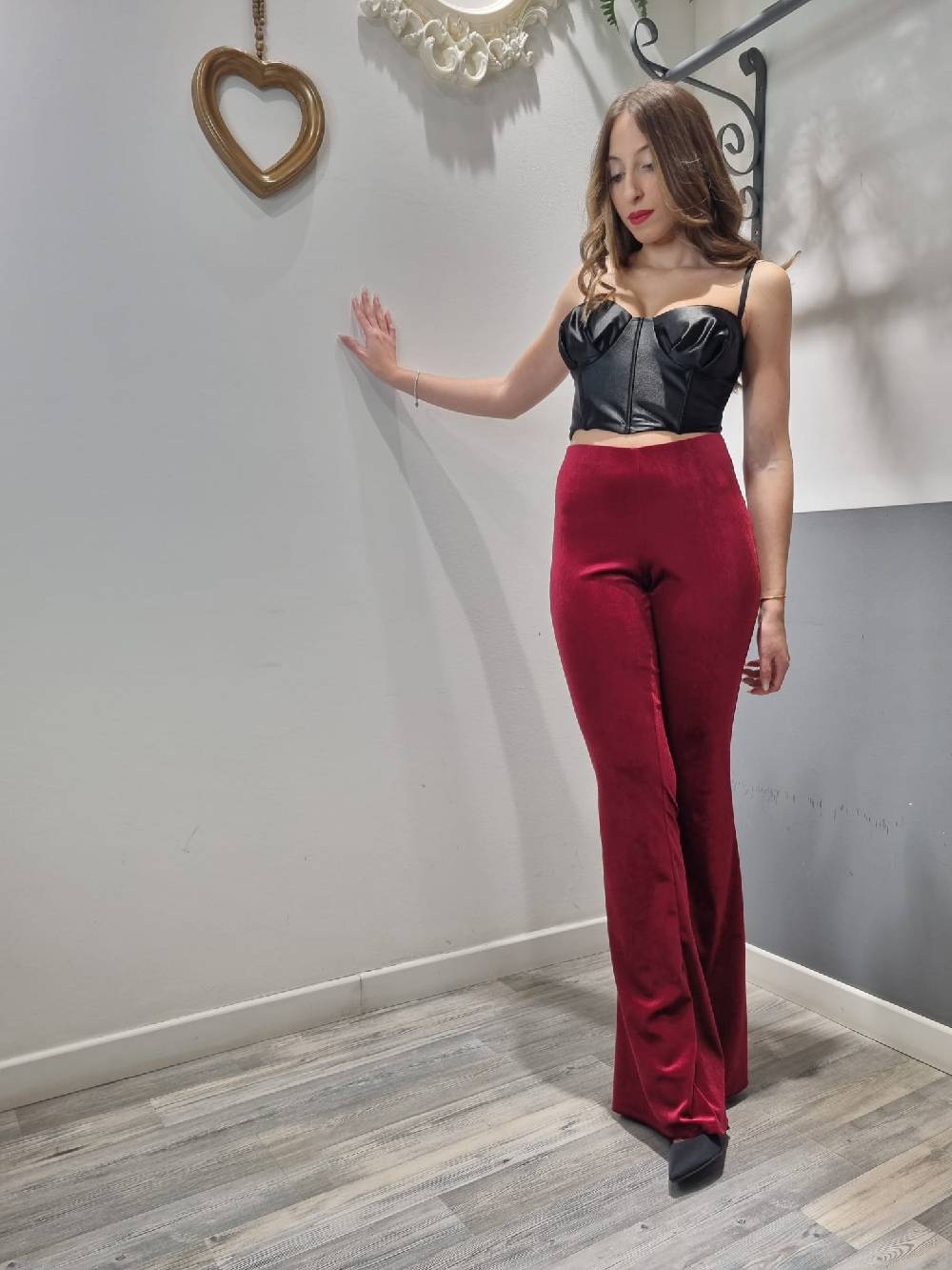 Le Chicche Pantalone Velluto Zampa