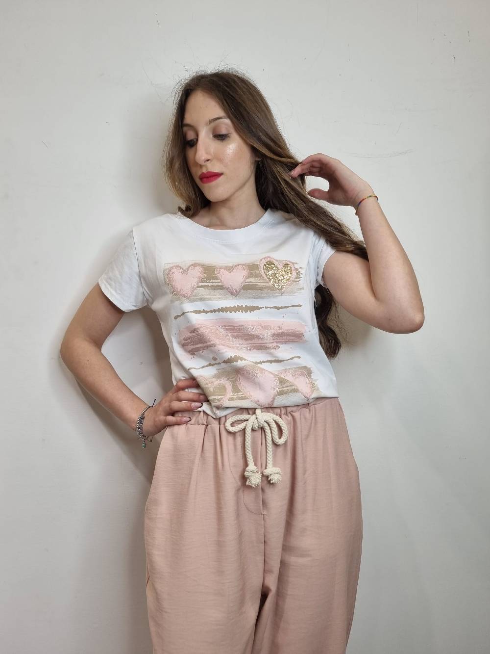 Le Chicche T-shirt Cuori 988