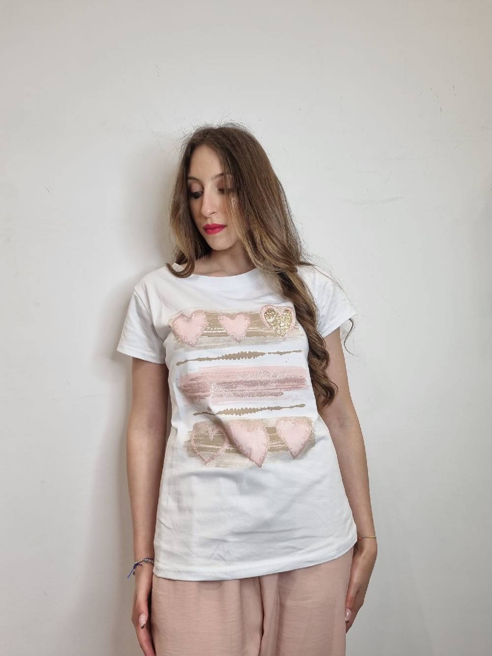 Le Chicche T-shirt Cuori 988