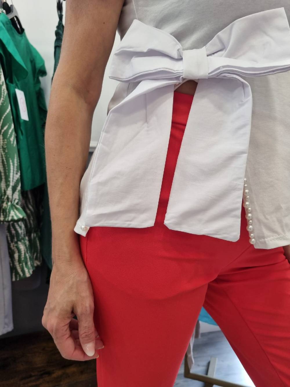 Le Chicche T-shirt Fiocco E Perle 683