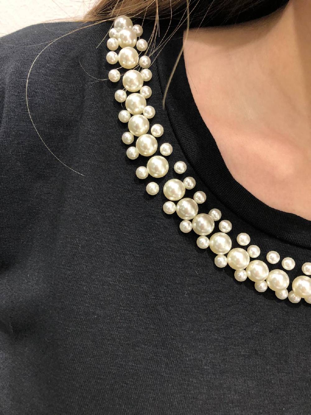 Le Chicche T-shirt Girocollo Perle