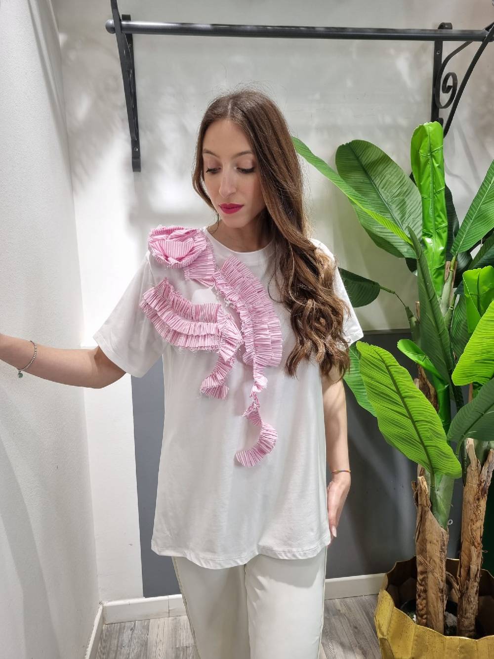 Le Chicche T-shirt Rouches