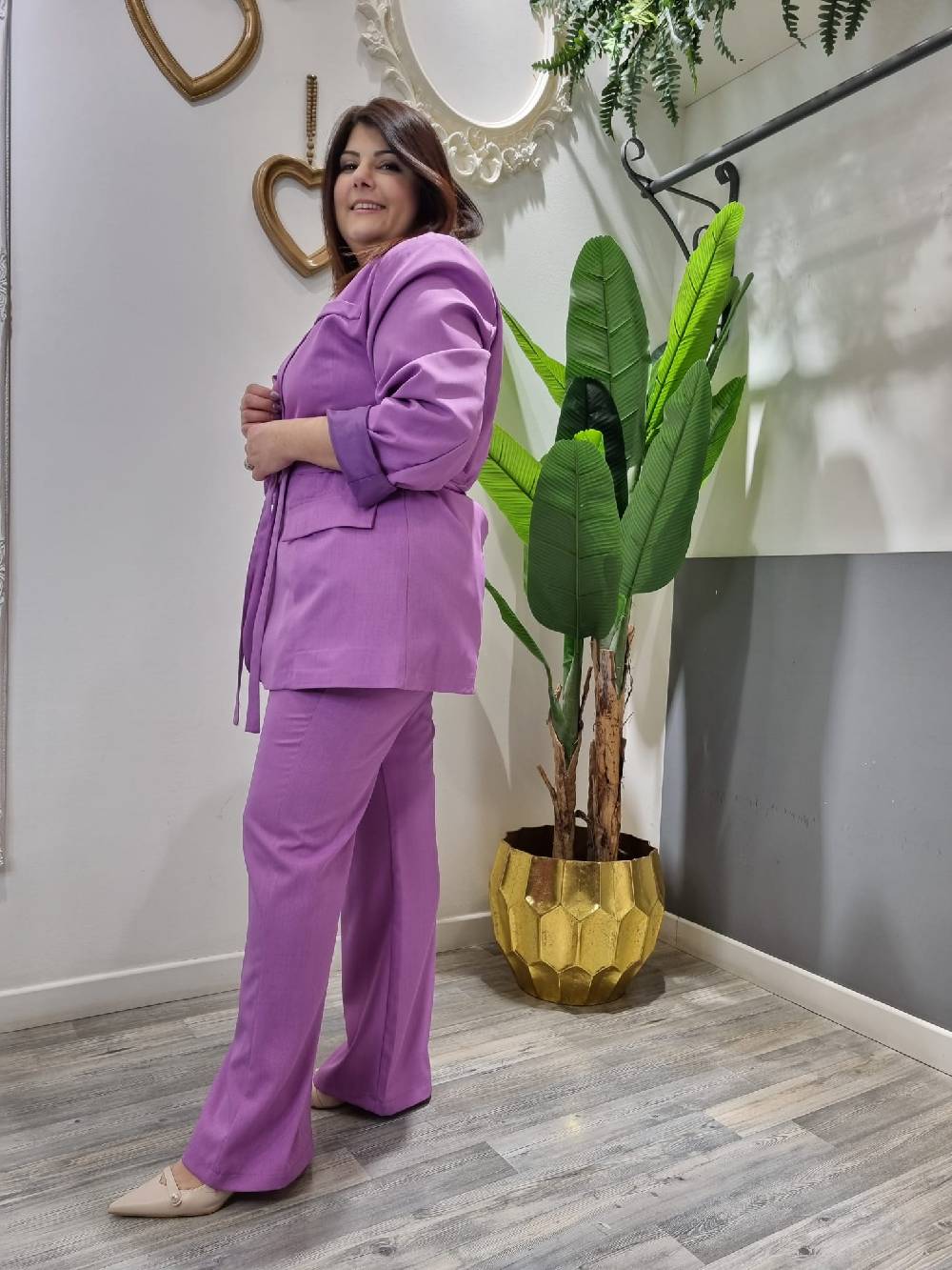 Le Chicche Tailleur Lilla Curvy Giacca