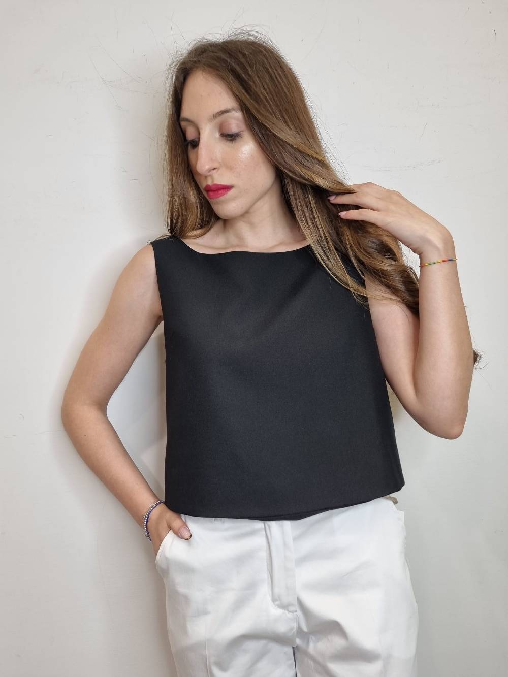 Le Chicche Top Fiocco Nero