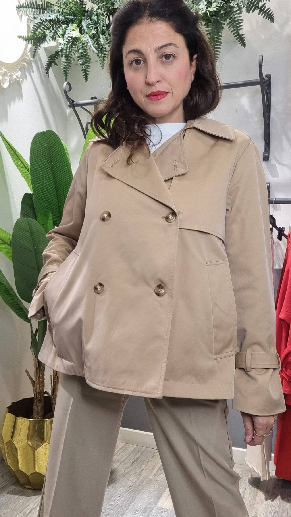 Le Chicche Trench Midi Biscotto