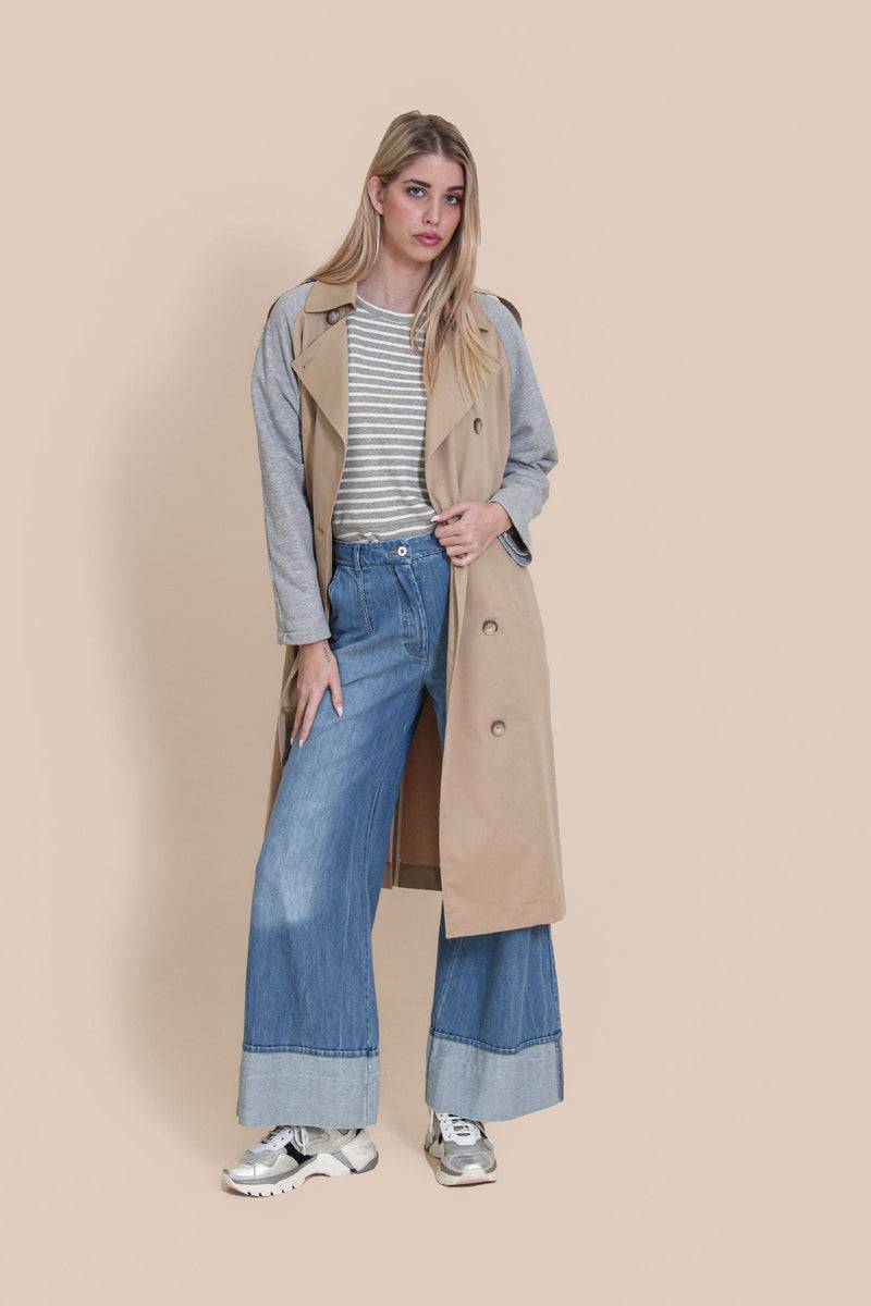 Le Streghe SPOLVERINO CON MANICHE DI FELPA