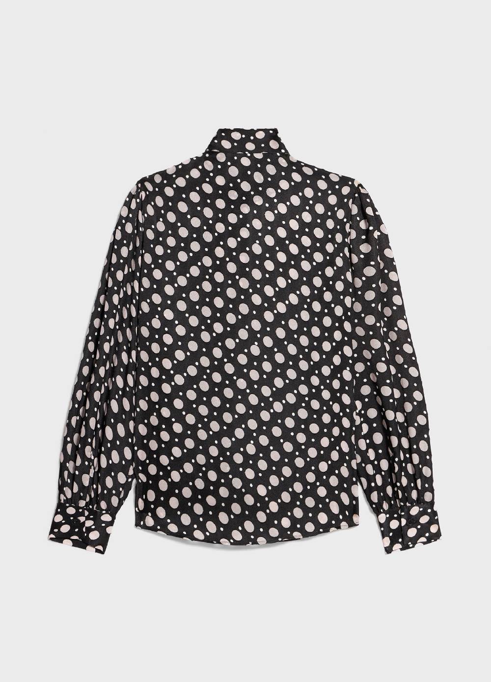 LES COPAINSCamicia Misto Viscosa Con Fiocco Al Collo