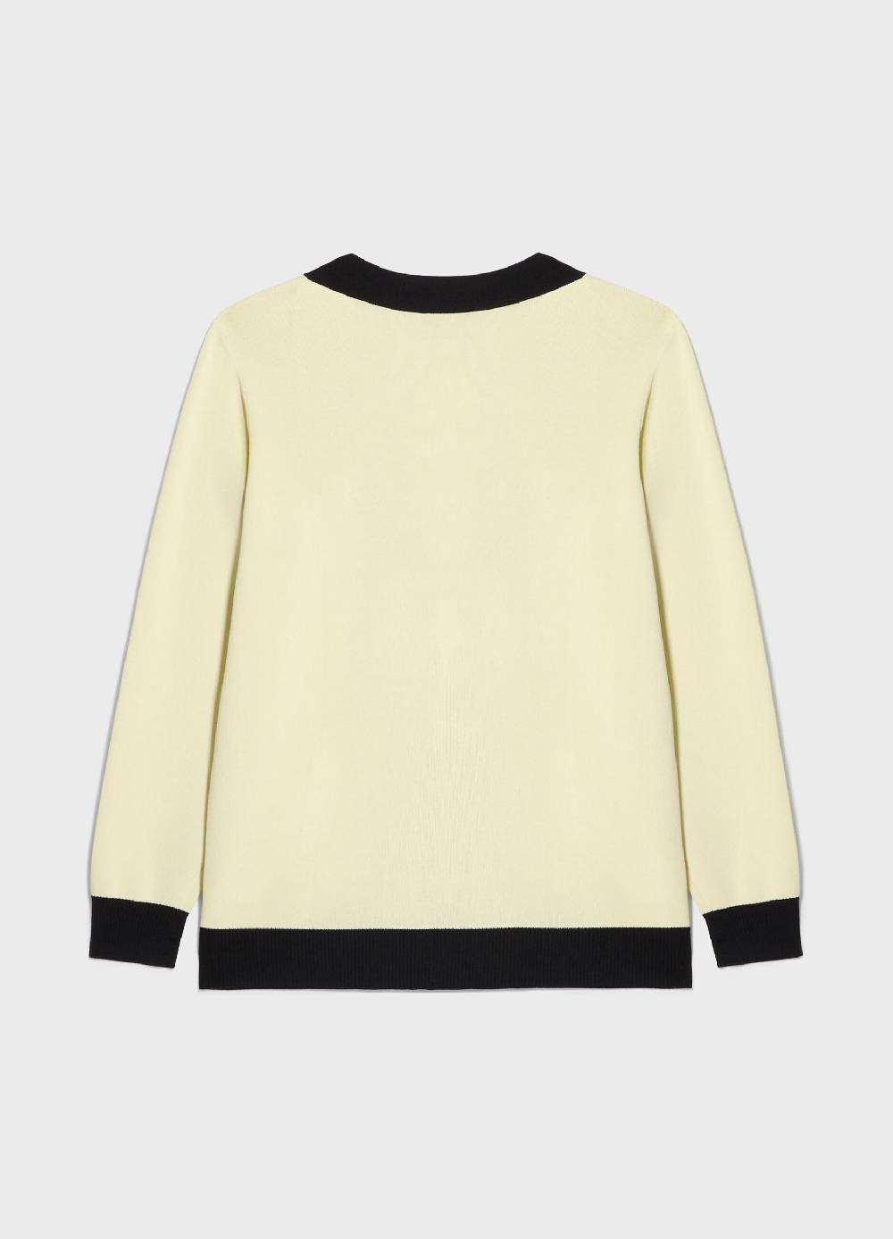 LES COPAINSCardigan Tricot Con Scollo A V In Misto Viscosa