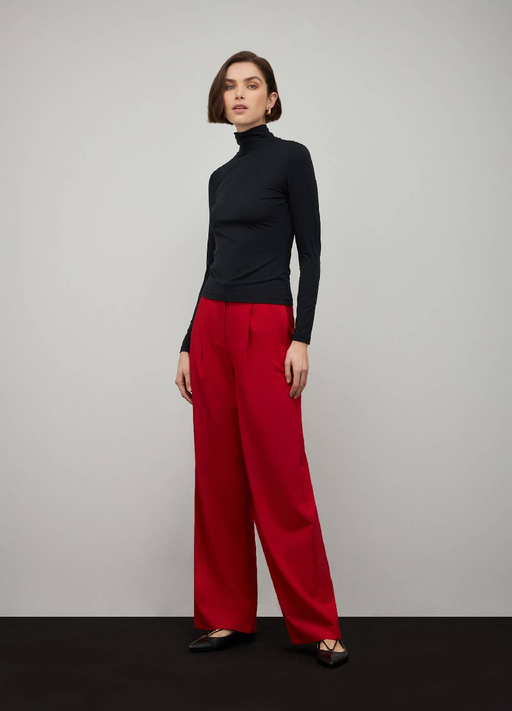 LES COPAINSDolcevita a manica lunga in tessuto stretch